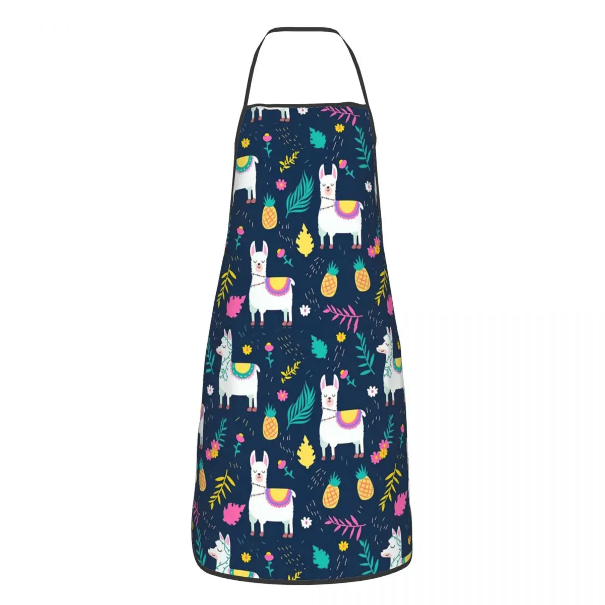 Милая лама с ананасом, брикет 52*72 см, кухонный слюнявчик для домашнего хозяйства, фартук для флористов, ремесленник, передник для шеф-повара для взрослых