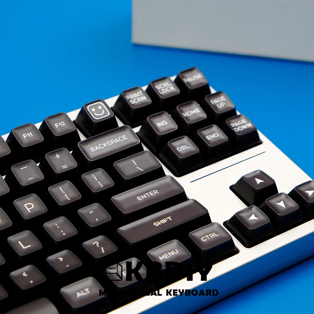 Kbdiy-keycap Translúcido Pyga para Teclado Mecânico SA Perfil Double Shot Roxo Preto Faça Você Mesmo Layout de Alice Gmk67 Abs - Imagem 4