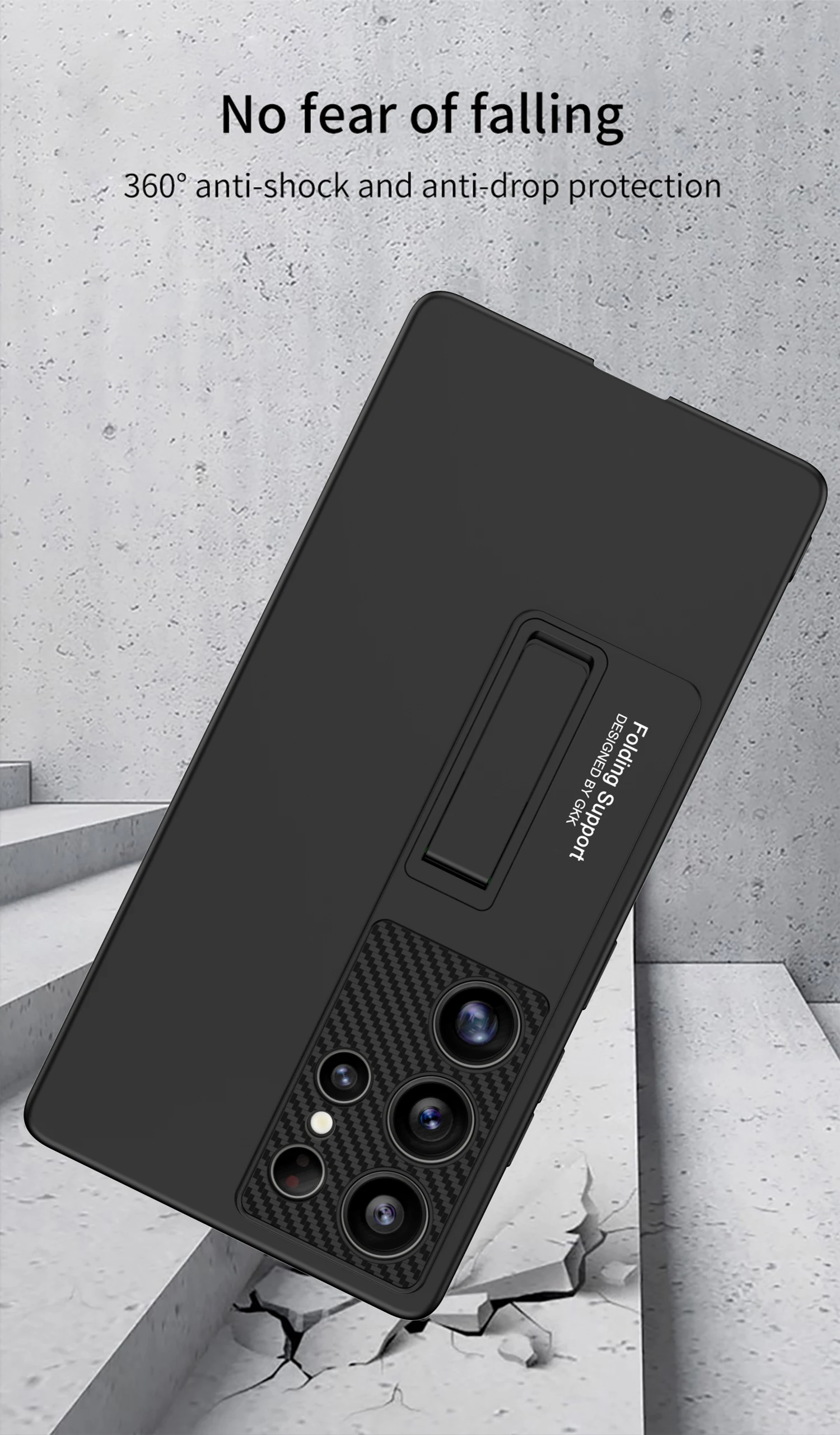 Ultra-thin Armor Holder Case For Samsung Galaxy S25 Ultra Shockproof Protective