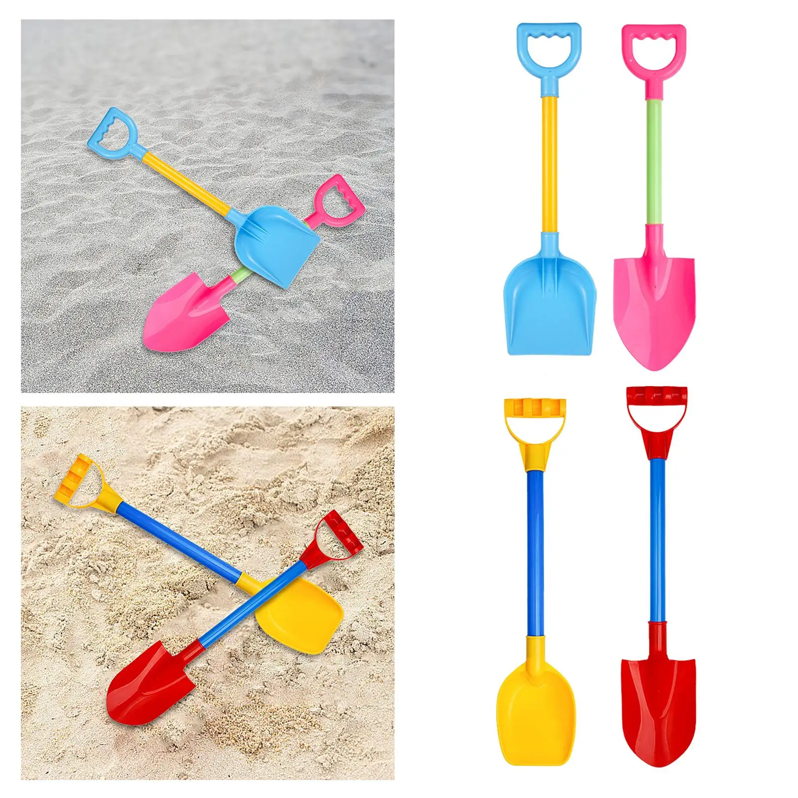 2Pcs Sand Shovel for Kids Sturdy Beach Shovel Toy for Beach Outdoor Backyard 2Pcs Sand Shovel for Kids Sturdy Beach Shovel Toy for Beach Outdoor Backyard