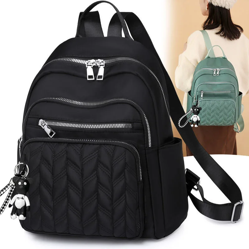 Practical And Stylish! The Women'S Dual-Purpose Shoulder Travel And Leisure Backpack, Made Of Oxford Fabric, Is The Perfect Choi