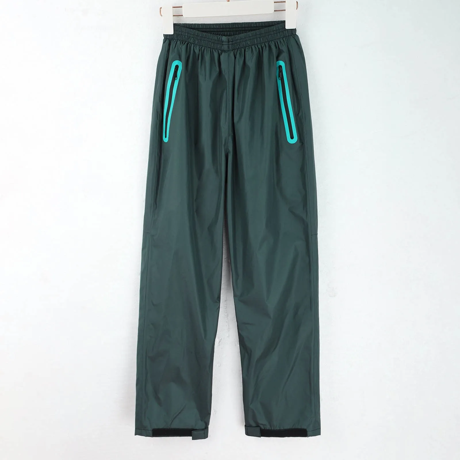 Men's Stormproof Pants Straight Leg Appears Thin Waterproof Double-Layer Thickened Wear-Resistant Breathable Rain Pants Outfits 2