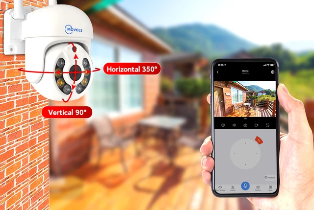 Jennov [5MP+360°PTZ] Kit Caméra De Surveillance WiFi Extérieure, 10CH 5MP NVR 1TB Et 4X5MP PTZ Caméra Avec Audio Bidirectionnel, Vision Nocturne Couleur, Détection De Personne, Enregistrement 24/7