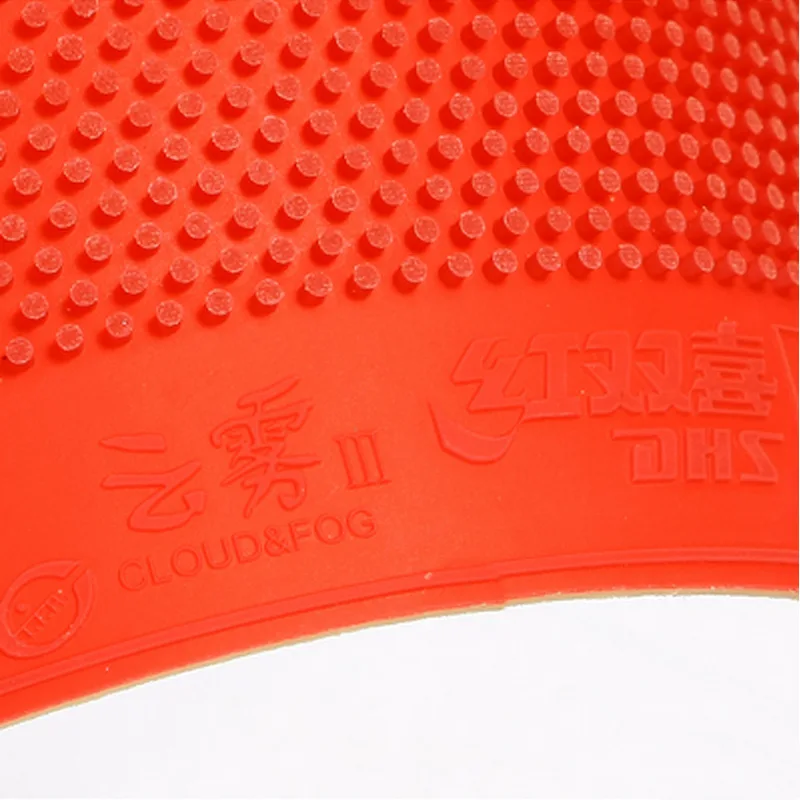 DHS Cloud & Fog III Table Tennis Rubber Long Pimples Cloud Fog Original DHS Ping Pong Rubber with Cake Sponge Chop and Attack