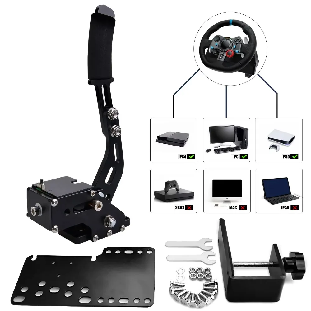 PS4 PS5 PC USB 핸드 브레이크 자동차 경주 게임용 SIM G29 스틸 및 조절 가능한 랠리 브레이크 PC 윈도우용 DIRT RALLY
