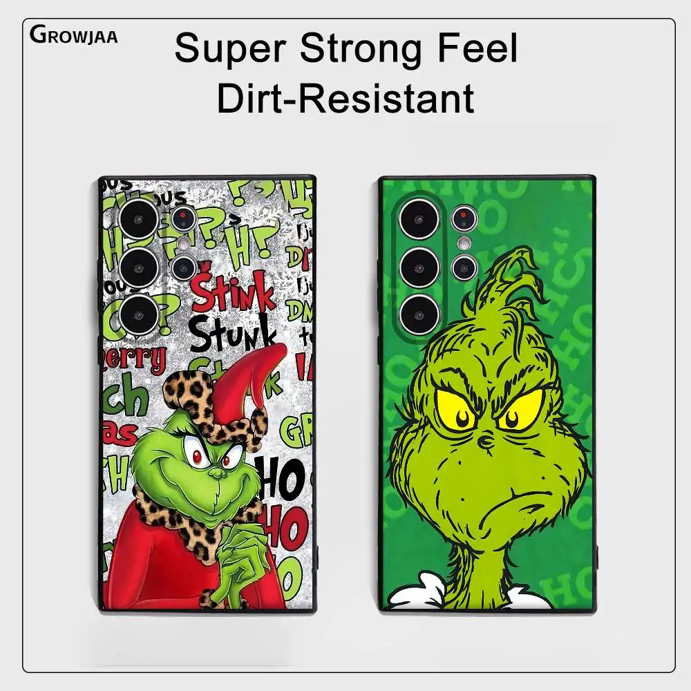 Festive Grinch-Inspired Frosted Soft Phone Case Cover