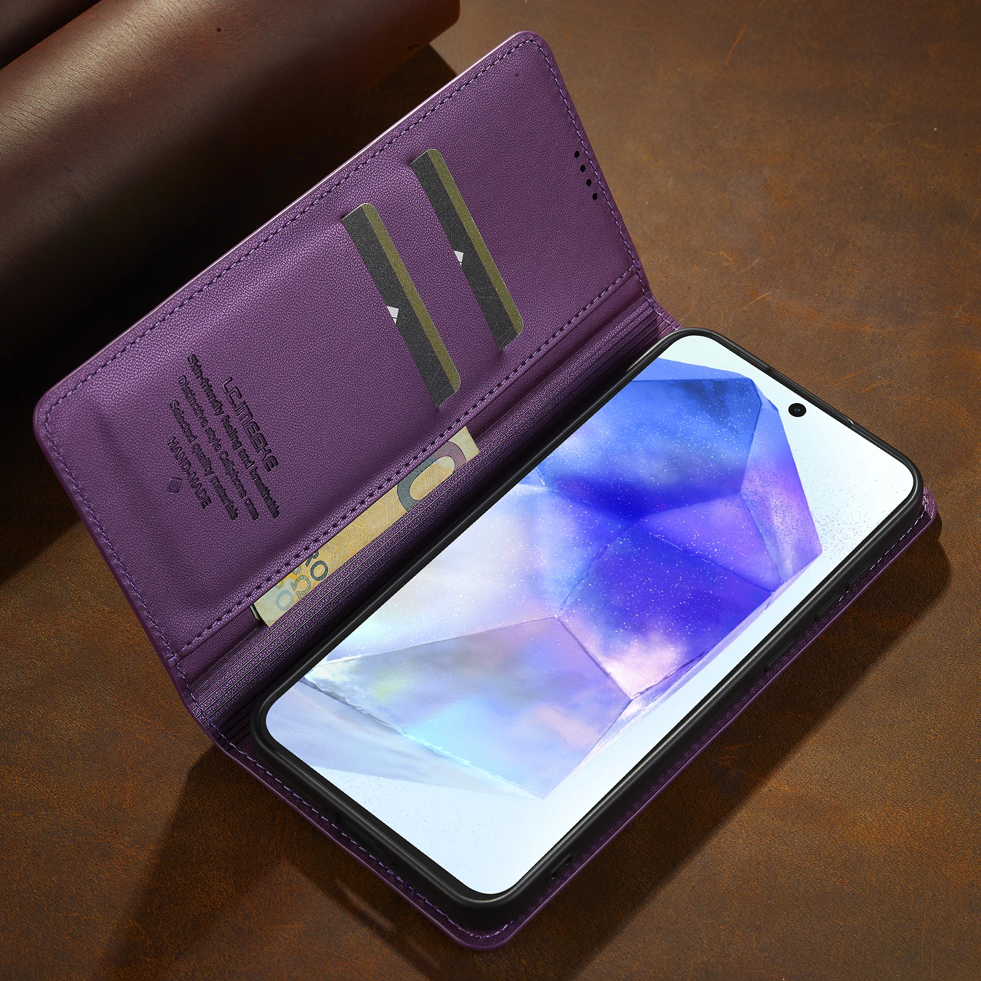 Premium Flip Leather Phone Case - Elegant Business Cover