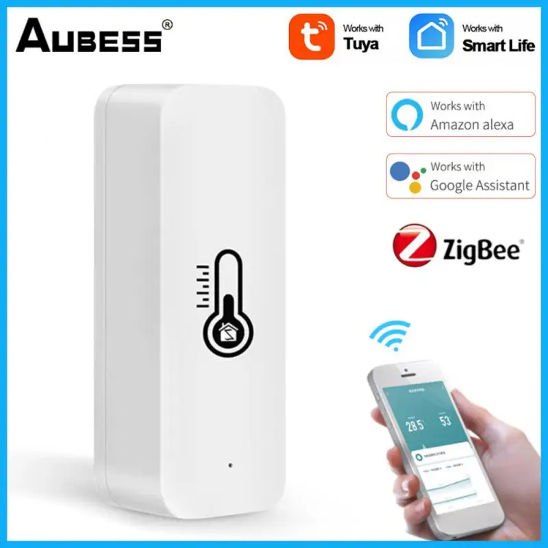 Zigbee Temperature Humidity Sensor Wireless Smart Heat&Wet Detector – Fire  security factory more than 15 year