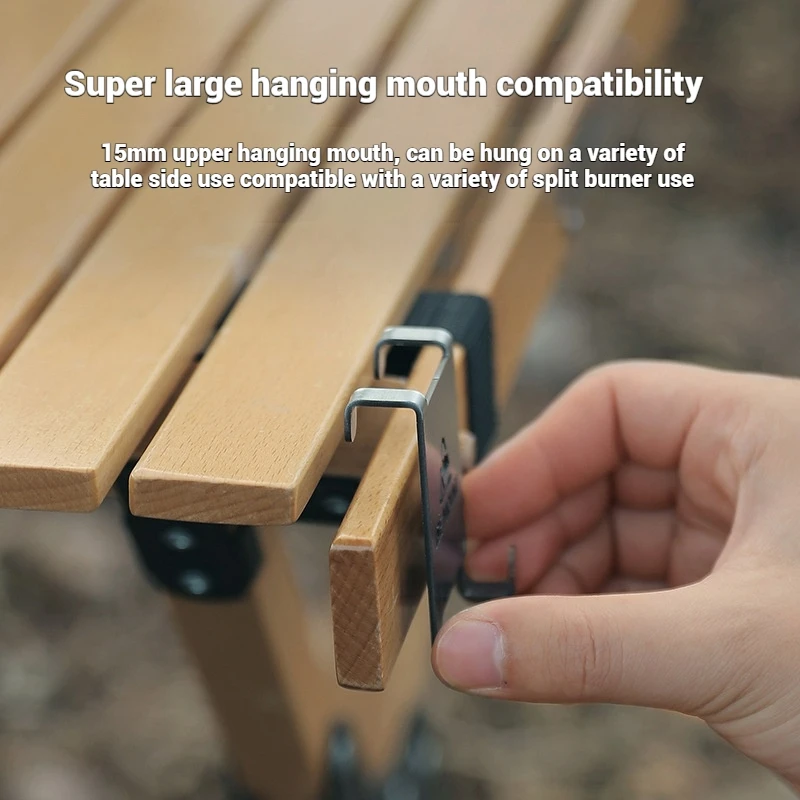 Outdoor Hang Gas Canister Hook Camping Equipment Gas Stove Tank Organizer Outdoor Tools Stove Tank Hanger Hook for Camping Table