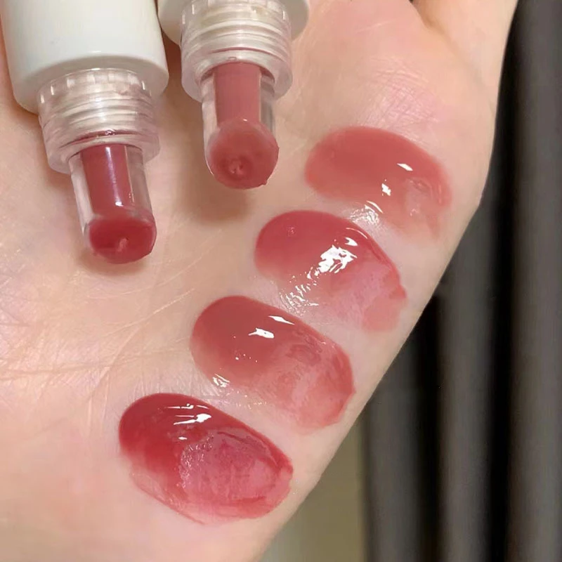 Lip Gloss Lip Essence Jelly Water Clear Light Hydrating Tint Mirror Glossy Glaze Tube Moist Stick Care Cosmetics