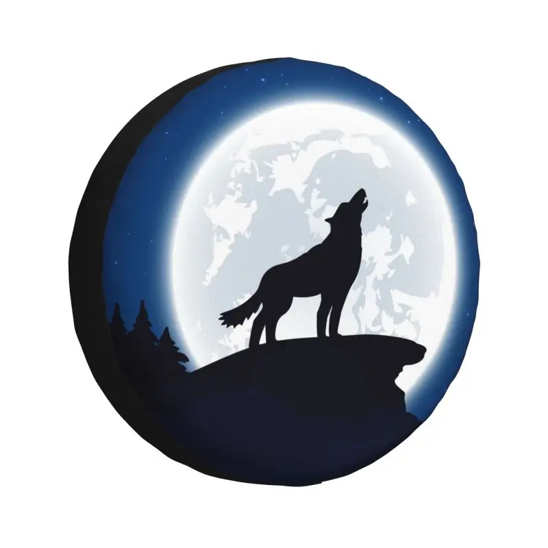 

Halloween Wolf Moon Spare Wheel Tire Cover for Honda CRV Jeep RV SUV Camper Vehicle Accessories 14" 15" 16" 17"