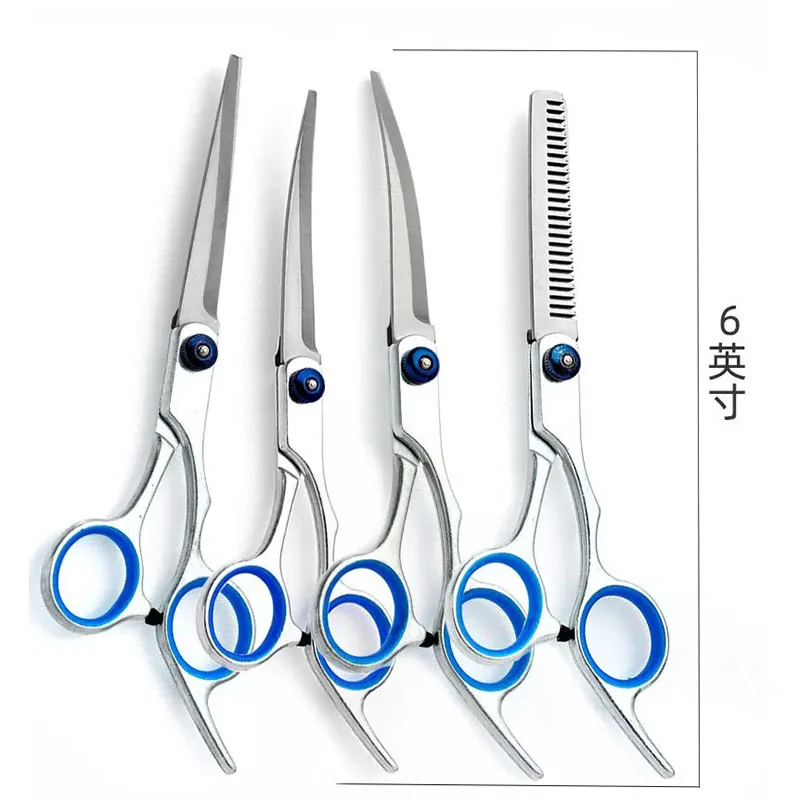 Professional Dog Grooming Scissors with Safety Round Tips Heavy Duty Titanium Stainless Steel Up-Curved Pet Grooming Scissors hairdressing scissors dog grooming scissors hair trimmer scissors