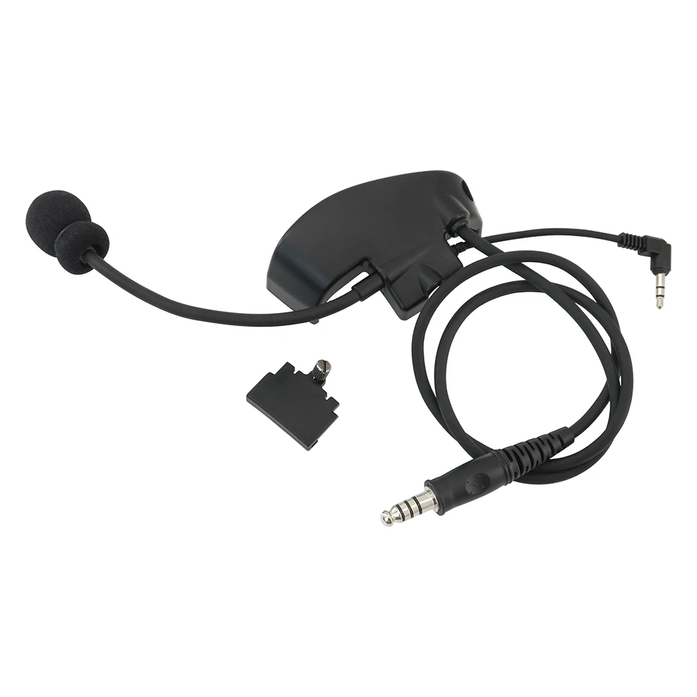 Hearing Protection Anti-Noise Headph Adapter Mic Kit for Howard Leight Impact Sport Electronic Earmuffs Airsoft Shooting Headset