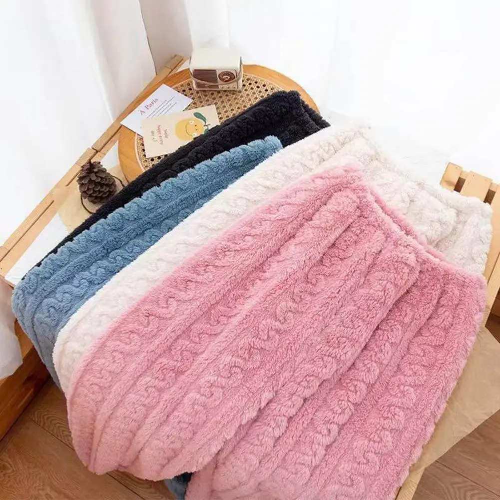 Women sleep pants coral fleece casual soft velvet thermal summer pajamas