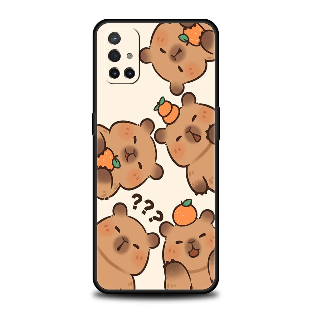Cute Cartoon Capybara Silicone Phone Case Cover