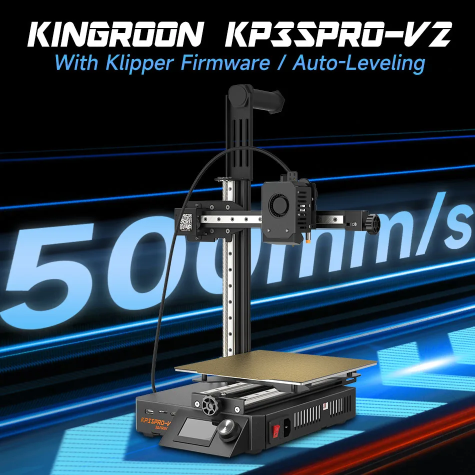 キングロン-3Dプリンターkp3s pro v2,高速,フラッシュ,ファームウェア 