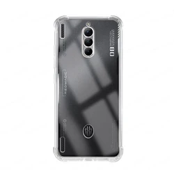 Airbags Buffer Full Protection Clear Soft TPU Shockproof Back Case Cover - Red Magic 8S Pro (Transparent)