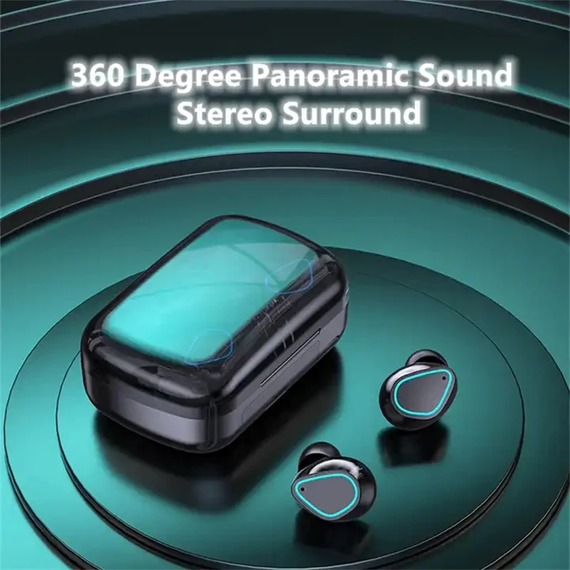 Wireless Earphones Bluetooth 5.2 TWS Smart Touch Call Headset Waterproof Noise Canceling for All Smartphones