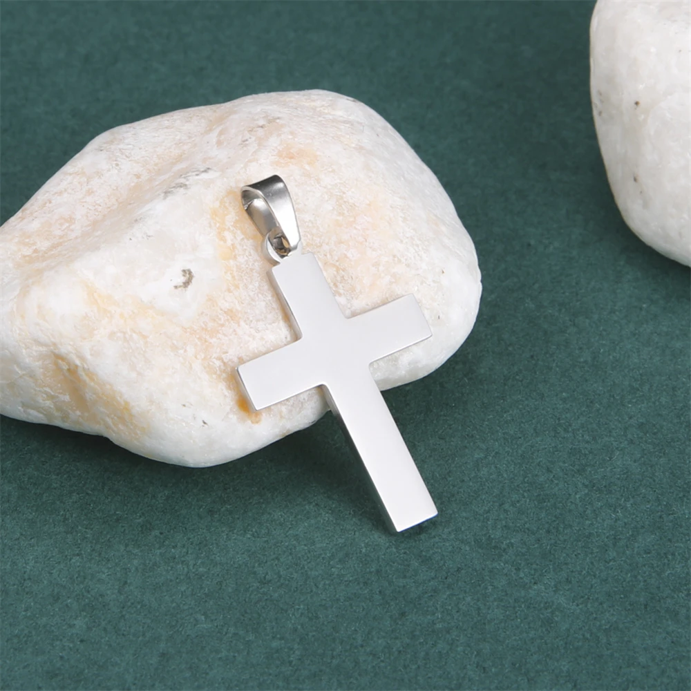 Großhandel 316 Edelstahl Kreuz Anhänger Bulk Zubehör Charms für coole Jungen Mädchen Punk Hip Hop Schmuck DIY Herstellung Geschenk – Detail 7