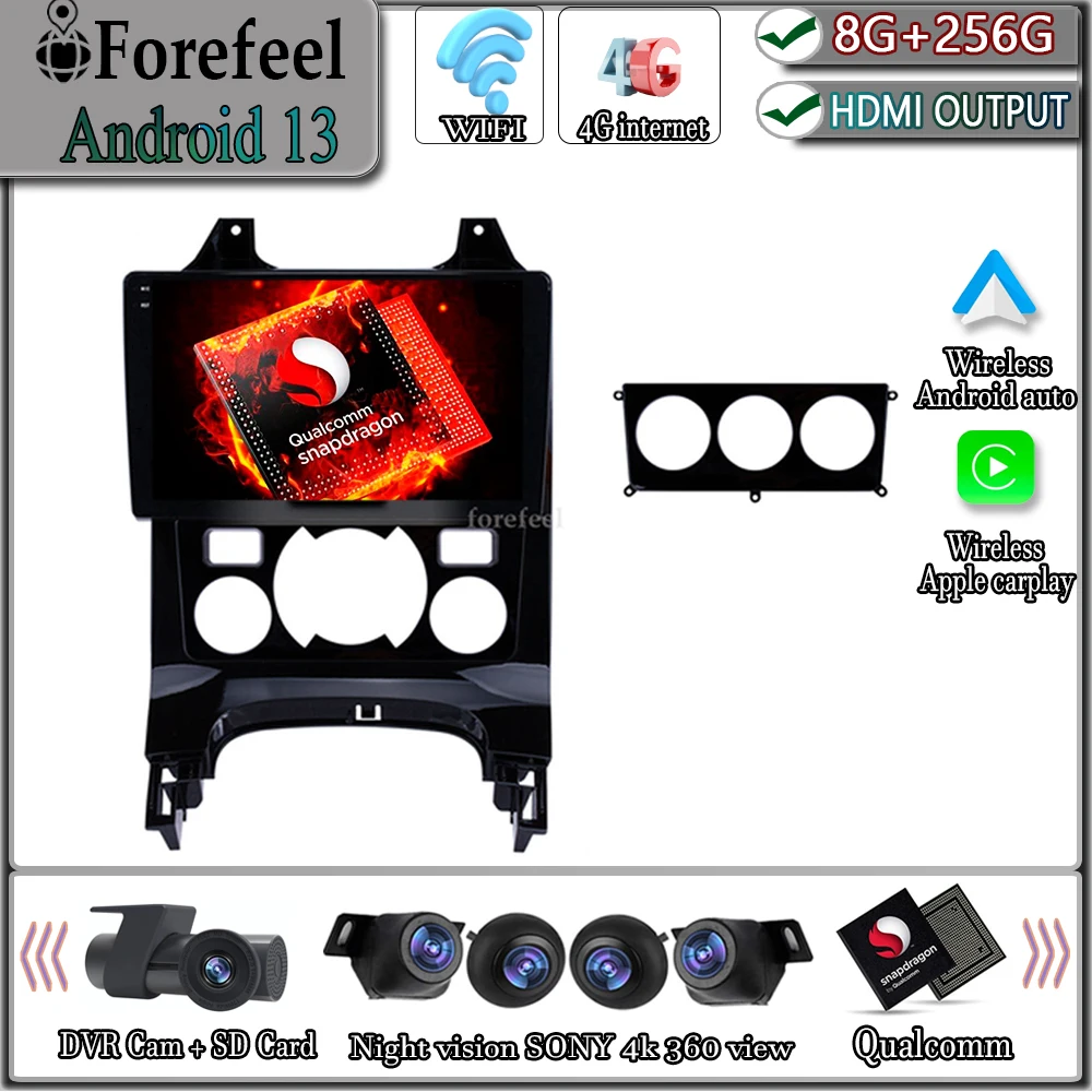 Qualcomm Snapdragon Android 13 Per Peugeot 3008 2009 - 2015 Auto Radio Multimedia Head Unit Dvd Navigation Gps Player Car Stereo