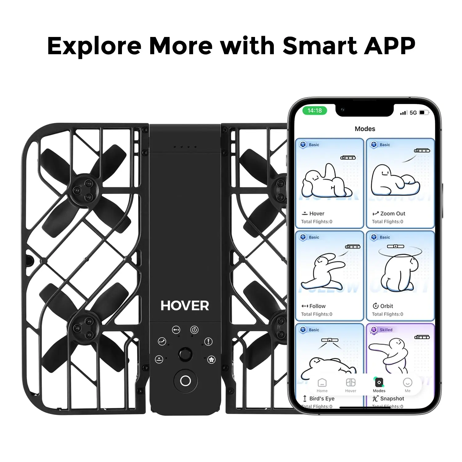 HOVER Air X1 Flying Drone Camera Llive Preview Selfie Aanti-shake HD Drone Pocket-Sized for Outdoor Camping Travel 6