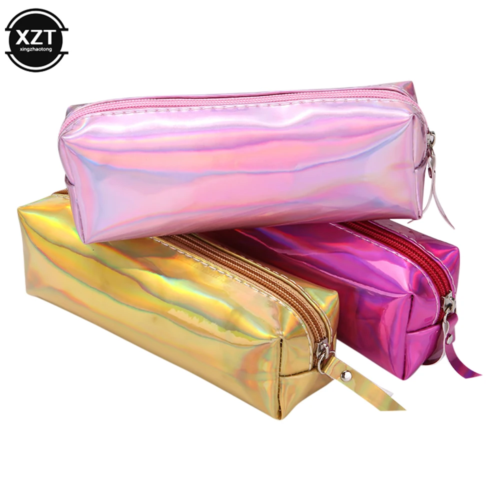 Cool Laser Pencil Case Waterproof Pencil Case School Small Object Storage Bag Stationery Bag