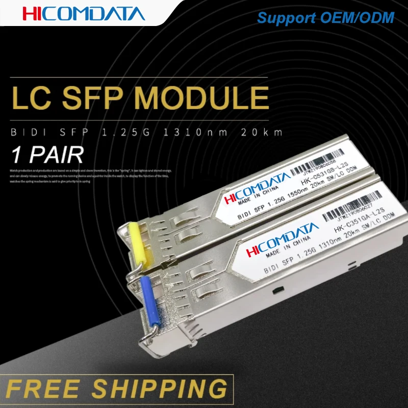 Modulo Sfp Lc Da 1Gb Ricetrasmettitore Ottico In Fibra 1310Nm 1490Nm 1550Nm Modulo Singolo Sfp In Fibra 3-80Km Interruttore Mikrotik/Cisco Compatibile