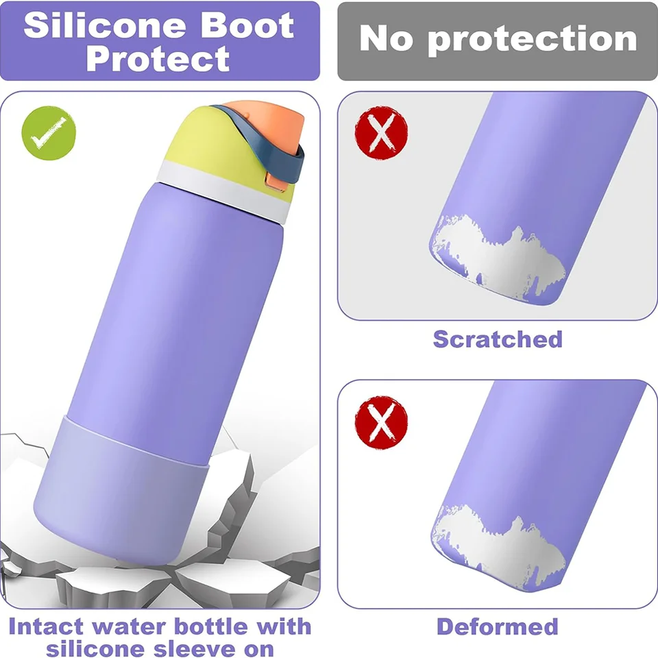 BKBY Chameleon Silicone Boot For Owala 24oz/32oz/40oz Bottles - Gradient Matte Protective Sleeve