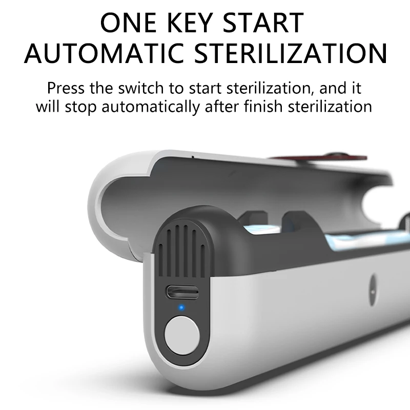 Xiaomi Mijia Toothbrush Sterilizer Leather Magnetic Buckle Portable Travel Chopsticks UVC Sterilization Disinfection Storage Box