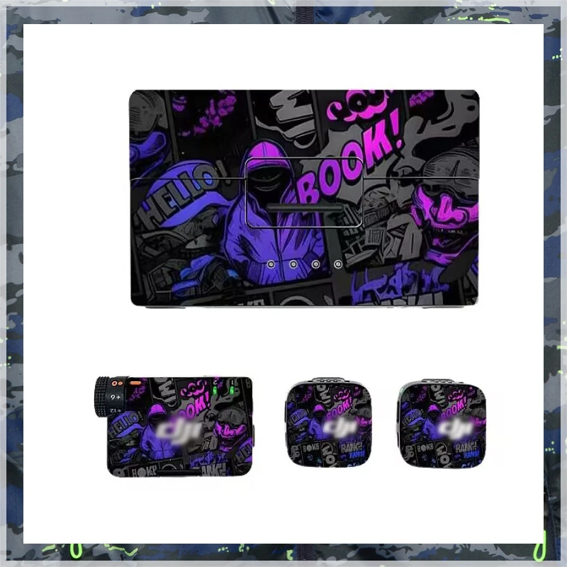 All-round Coverage Sticker Protective Film for DJI Mic Mini Microphone Anti-scratch Personalized Skin Decals Accessories
