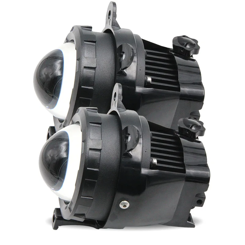 신규 인기 상품 J3 삼색 안개등 렌즈 LED 렌즈 45W 초고휘도 백색광 노란..
