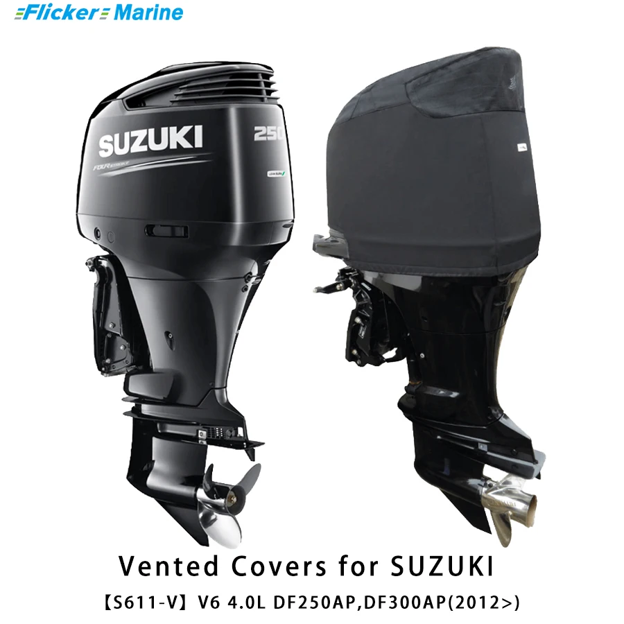 Flickermarine Ventilation Covers for Suzuki 250hp Outboard Engines DF250AP,DF300AP(2012)