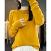 Autumn Winter 100% Merino Wool Sweater Women First Line Seamless Half-high Collar Pullover Basis Casual Cashmere Knit Solid Tops 5