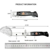 High Quality Tactical Pocket Folding Knife 440C Blade ABS Handle with  Nylon Sheath EDC Outdoor Knives Hunting Survival Tools 6