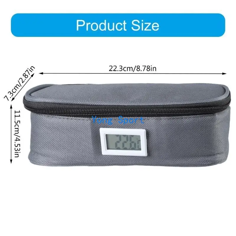 CNDY Insulin Chilling Container Heat Insulation Temperature Bag Durability Case for Durability and Temperature Controling