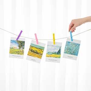 Heavy Duty Colored Wooden Clothes Pins, Multi-Purpose Colorful Clothing Pins, Wood Clips for Arts, 2.83 in