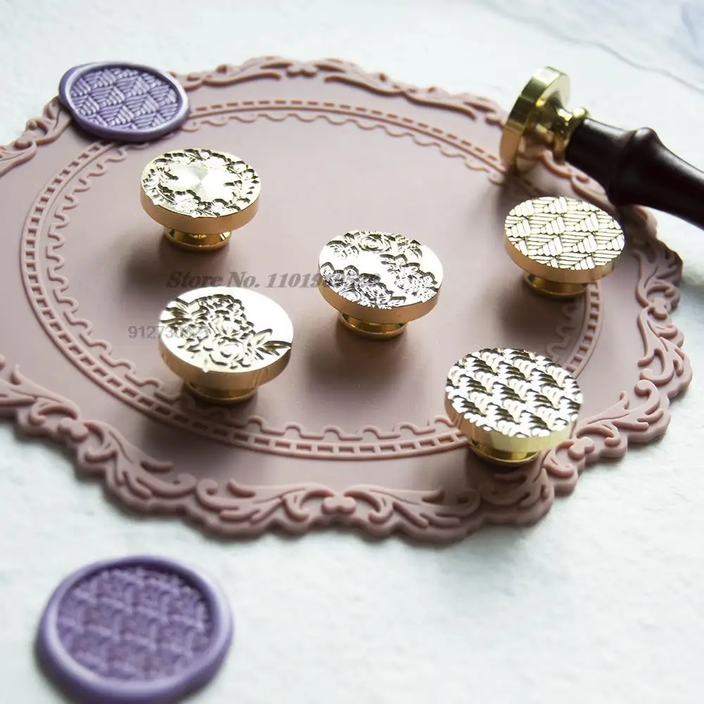 Love Theme Wax Seal Stamp Metal Vintage Flower Rose Sealing Wax Stamps for  Embellishment Wedding Party Card DIY Handmade 