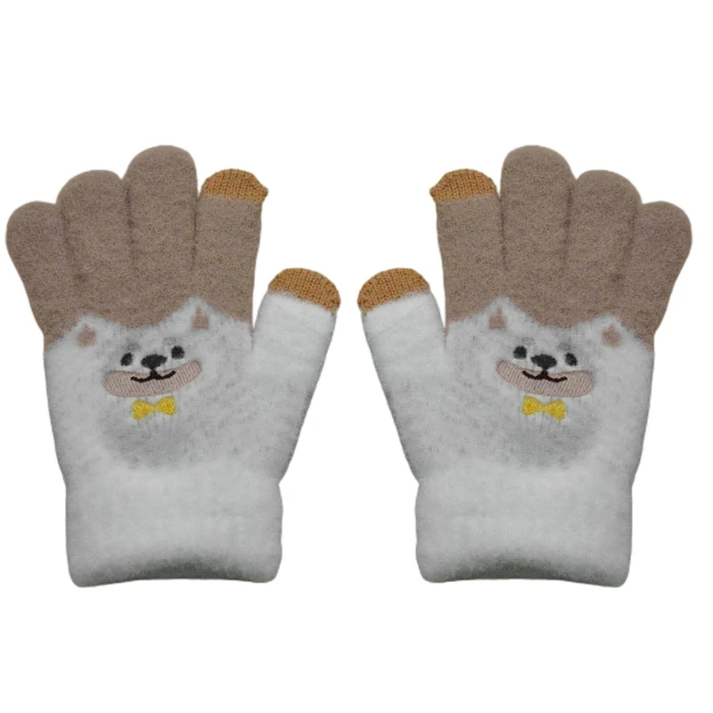 

Детские грелки для рук с изображением медведя, симпатичные дизайнерские перчатки, модные и функциональные зимние аксессуары, вес