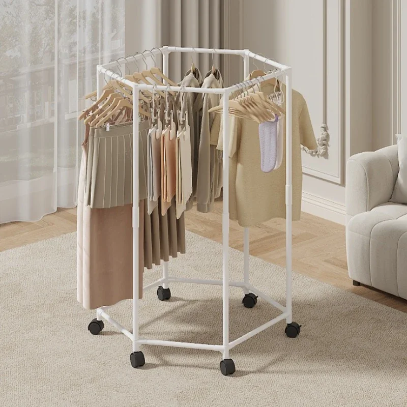 Hexagon Rotating Clothes Rack 1