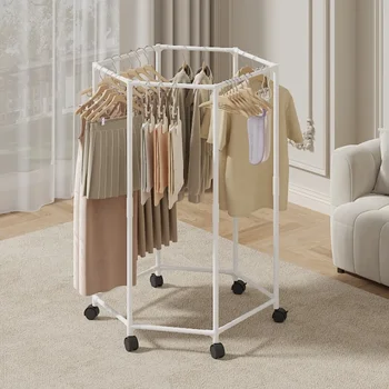 Hexagon Rotating Clothes Rack 1