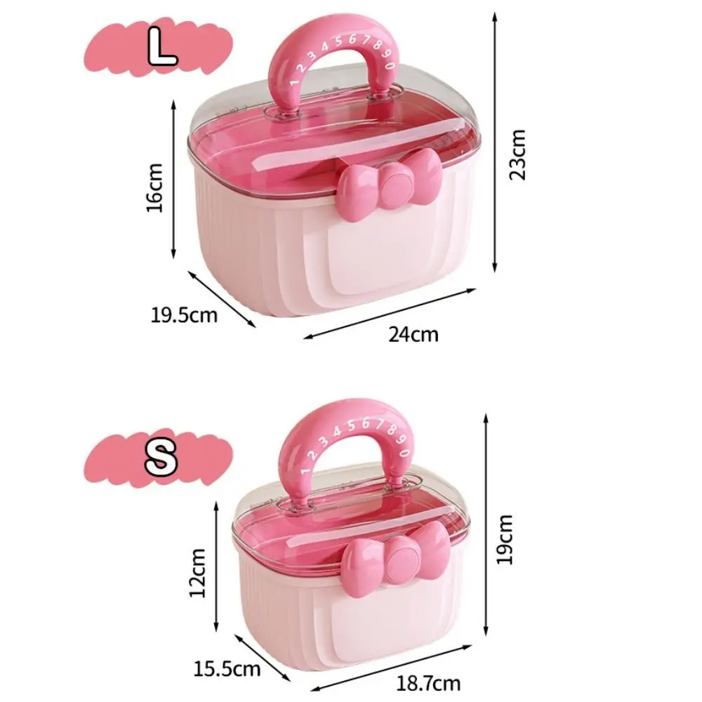 New Multi-layer Hairpin Storage Box Bowknot Waterproof Toy Organizer Box Hair Accessories Layered Container Girl