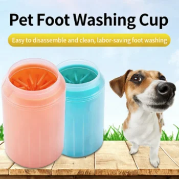 Portable Dog Paw Cleaner Cup with Soft Silicone Combs Outdoor Pet Foot Washer Quick Cleaning Brush Foot Cleaning Bucket for Pets 1