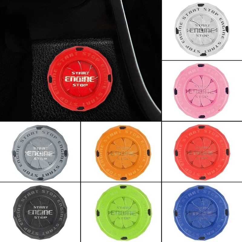Car Moto Engine Start Stop Button Cover Interruttore Di Accensione Blade-Type Rotatable Protection Cap Decorazione D'Interni Decor Sticker
