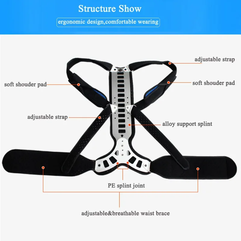Posture Corrector Back Support Comfortable Back and Shoulder Brace for Men and Women Medical Device To Improve Bad Posture Belt 12 Posture Corrector Back Support Comfortable Back and Shoulder Brace for Men and Women Medical Device To Improve Bad Posture Belt 6