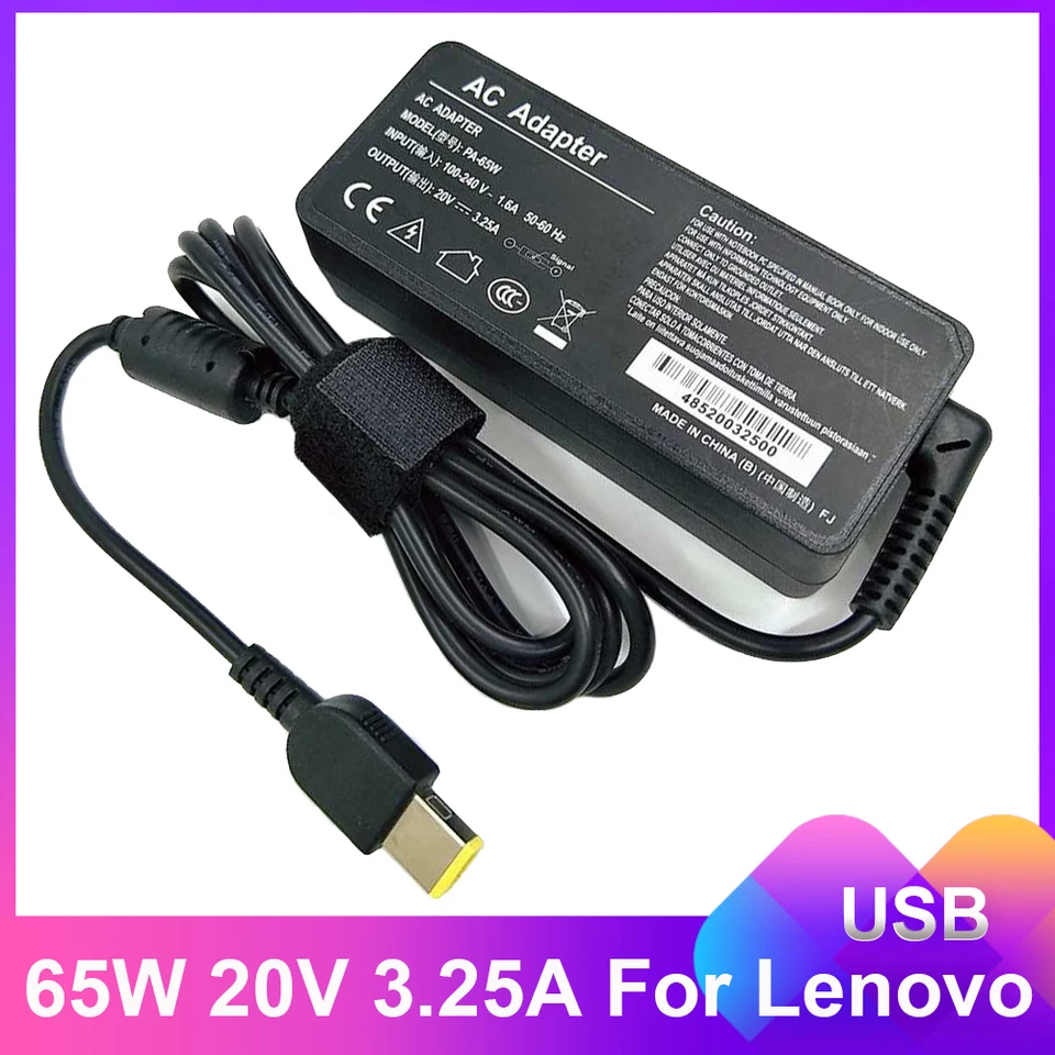 20V 65W AC Adapter Charger For Lenovo ThinkPad Edge E431 E531 S431 - Foto 4
