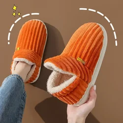 Plush Furry Winter Warmth: Unisex Cozy Indoor Slippers - 36-37 (Orange)