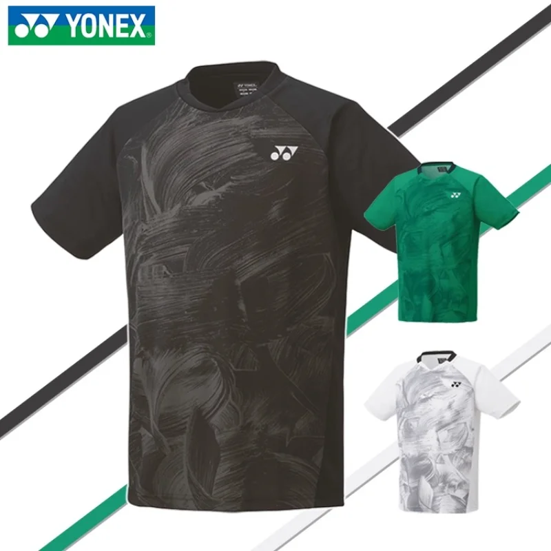 Short Sleeve T Shirt Yonex Badminton Tennis Suit Men's Sports Short Sleeve Comfortable Breathable Sweat-absorbent Quick-drying