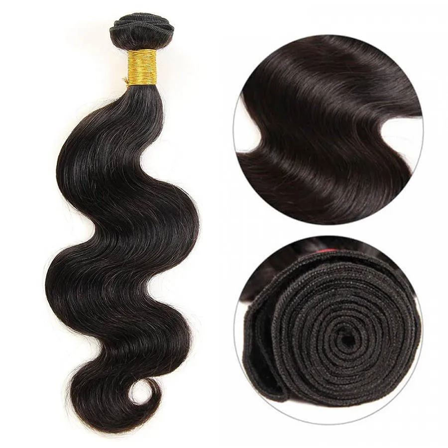 Body Wave Human Hair Bundles Natural Color 30 40 Inch For Black Women Brazilian Remy Hair Weave 3 4 Bundles Deal Extensions