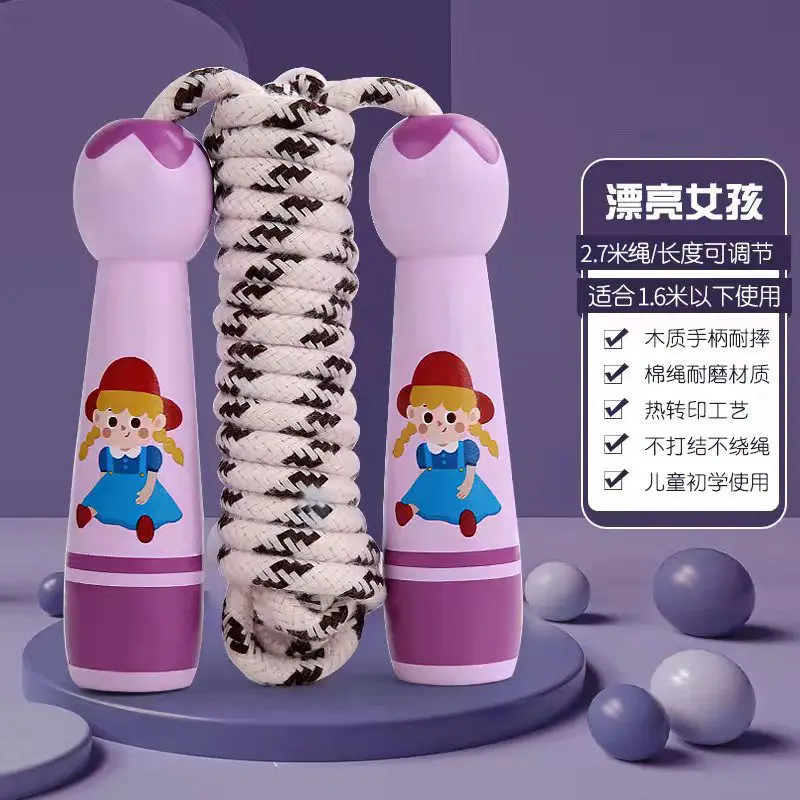 Corda de Pular Infantil com Empunhaduras de Menina