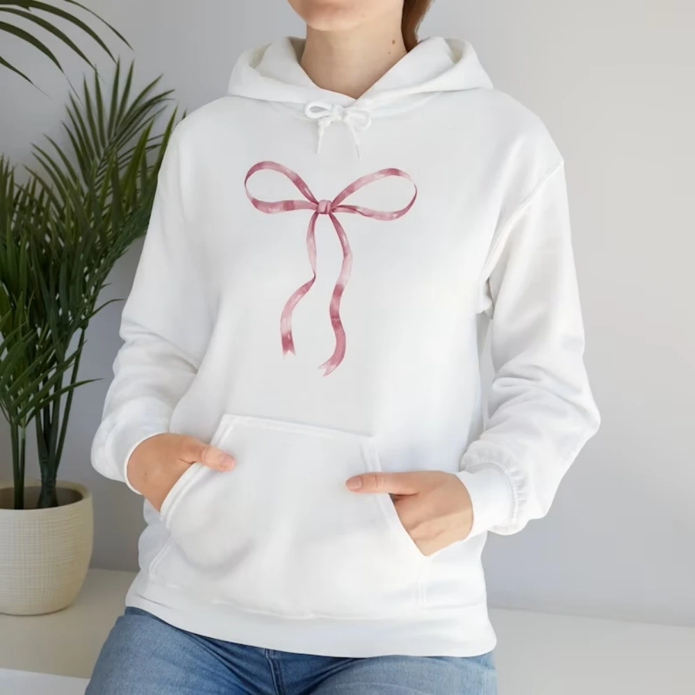 Pink Ribbon Hoodie para Mulheres: O Moletom Feminino Shein que Está  Dominando o Estilo Y2K, image size:1000x1000